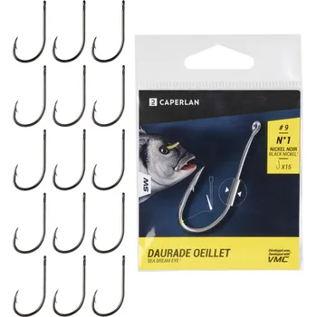 Rybářský háček CAPERLAN Háček s očkem na mořský rybolov Hook Daurade Eye 1