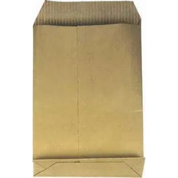 Obálka Poštovní tašky B5 - s křížovým dnem a textilní výztuží, bez lepidla, recyklované, hnědé, 100 ks