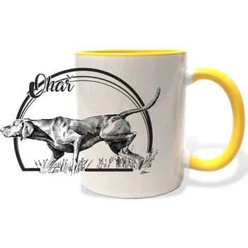 Hrnek - pes Ohař Barva: Žlutá