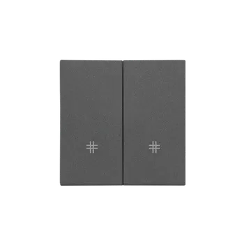 vypínač SIMON TKW7/2/116 Kryt 2 násobný pro přístroje spínačů a tlačítek bílá