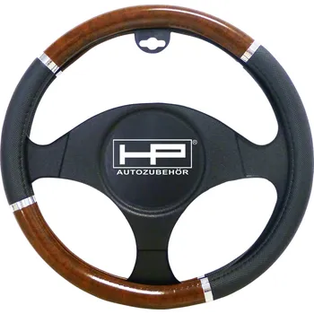 Potah na volant HP Autozubehör potah na volant (Ø x v) 39 cm x 4 cm polyuretan (PU) 3barevná, černá, dřevo, hliník 37 - 39 cm
