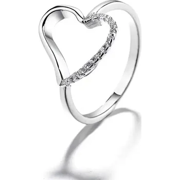 Prsten Stříbrný prsten srdce ADELIA se zirkony Velikost:7 (EU: 54-56) Ag/; ≤1,94 g 10087_7
