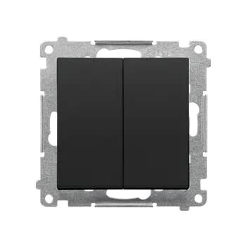 vypínač SIMON TW7/2L2.01/X/149 Přepínač křížový 2 násobný (přístroj se 2 kryty), bez piktogramu, s orientačn