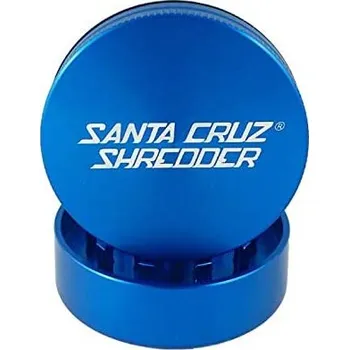 Dvoudílná drtička Santa Cruz Shredder, 54mm, modrá (Kvalitní, kovové drtičky od společnosti Santa Cruz ve dvoudílném, nebo čtyřdílném provedení.)