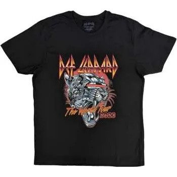 Pánské oblečení Merch Def Leppard: Def Leppard Unisex T-shirt: Tour 2023 (large) L