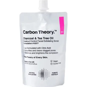 Pleťový peeling Carbon Theory Facial Exfoliating Scrub peeling 125 ml