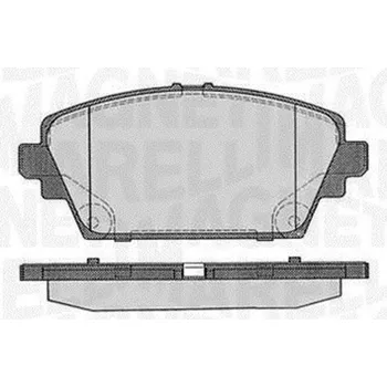 Brzdová destička Sada brzdových destiček, kotoučová brzda MAGNETI MARELLI 363916060566