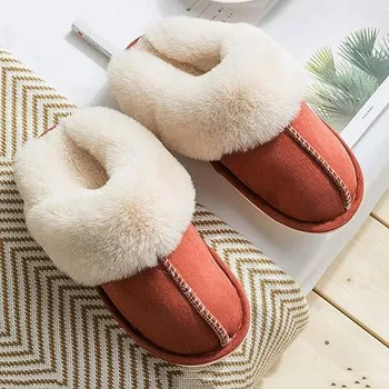 Pánské pantofle WateLves Pantofle s kožešinou Béžová 40-41