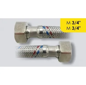 Sifon H-Line nerezová flexi hadička M 3/4" x M 3/4", 60 cm