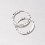 Dámské náušnice bílé zlato 585 kroužky 13 mm 12-141