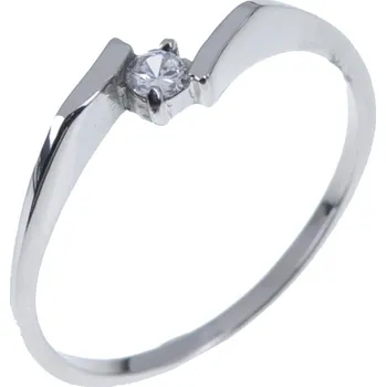 Prsten Dámský prsten ocel zirkon 61001 velikost 55