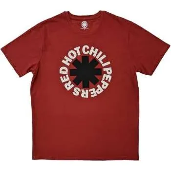 Pánské tričko Merch Red Hot Chili Peppers: Red Hot Chili Peppers Unisex T-shirt: Classic Asterisk (medium) M