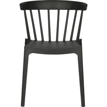 WOOOD Černá plastová zahradní jídelní židle Marbel