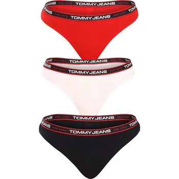Kalhotky 3PACK dámská tanga Tommy Hilfiger vícebarevná (UW0UW04709 0WE) XS UW0UW04709 0WE Možnost vrácení zboží ZDARMA do 120 dnů!