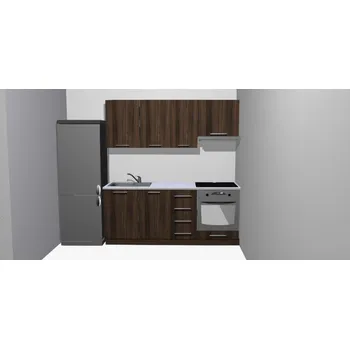 Kuchyňská linka Kuchyňská linka Rouve Ořech / sonora