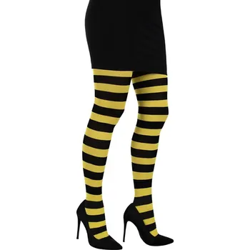 Karnevalový doplněk Funiglobal - Včelí punčochy pro ženy -