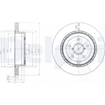 Brzdový kotouč Brzdový kotouč DELPHI BG4287