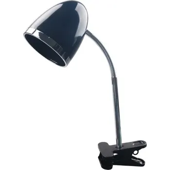Lampička Stolní lampa s klipem, závit E27, černá