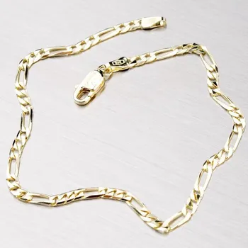 Náramek Náramek žluté zlato 585 - Figaro 3+1 44-1115 délka 18 cm