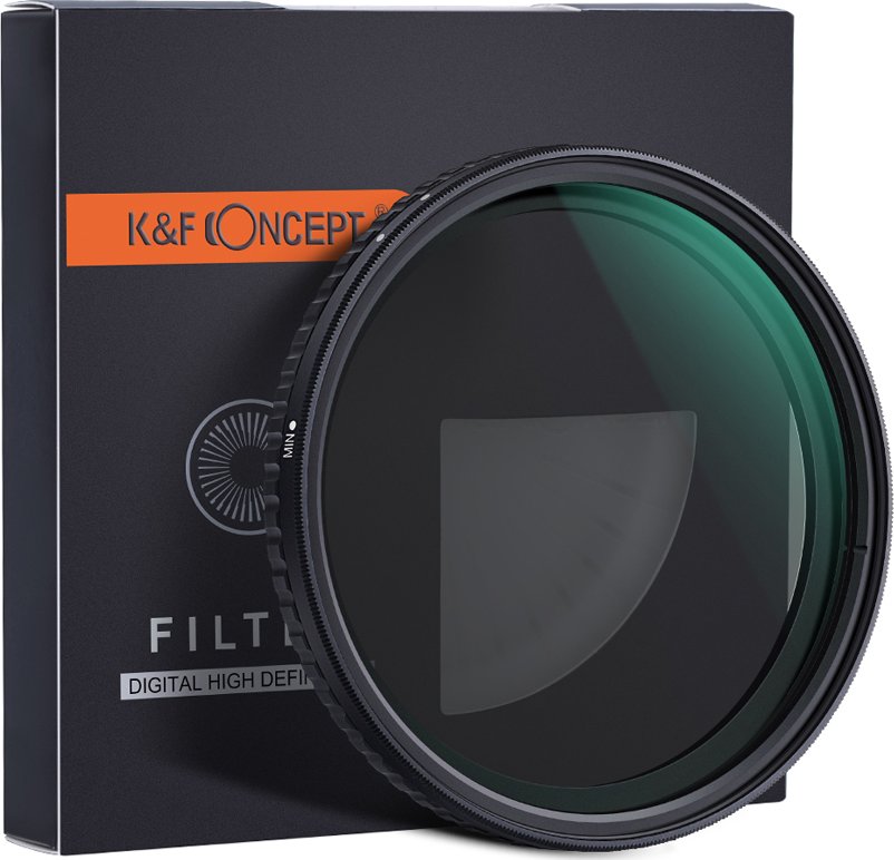K&F Concept šedý variabilní neutrální filtr NANO-X ND2-32 - (52 - 82 mm) Průměr: 52 mm