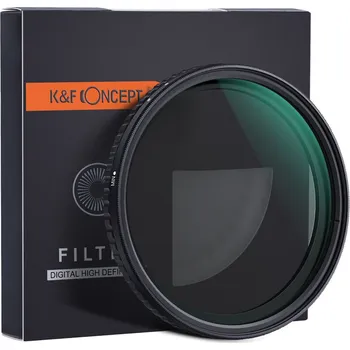 K&F Concept Šedý variabilní neutrální filtr NANO-X ND2-32 K&F - (52 - 82 mm) Průměr: 52 mm