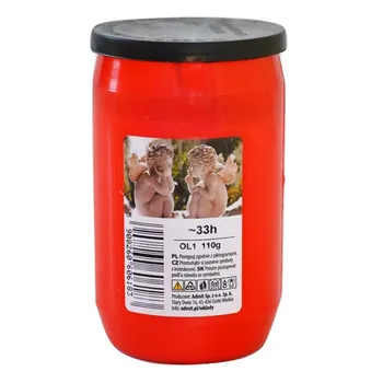 Smuteční dekorace ADMIT Hřbitovní olejová svíce 110 g 9 cm