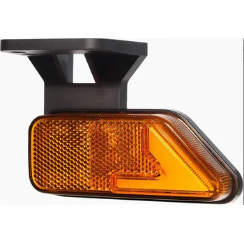 Směrový světlomet Svítilna obrys. levá oranžová s odrazkou "AGADOS" LED 26290 12V 0,5m kabel s vertikálním držákem