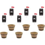 Cupcake pirátská sada