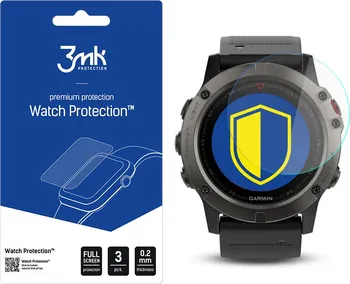 Příslušenství k chytrým hodinkám 3mk Watch Protection pro Garmin Fenix 5X ochranné sklo 3 ks