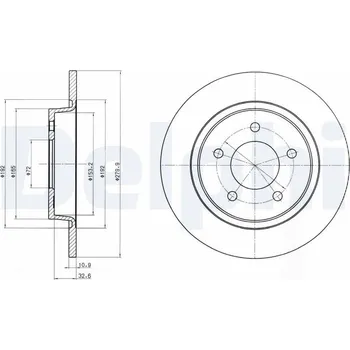 Brzdový kotouč Brzdový kotouč DELPHI BG3930