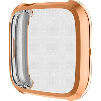 Příslušenství k chytrým hodinkám Silikonový kryt pro Fitbit Versa 3 a Sense - Růžově zlatý