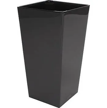Květináč PLASTKON Elise Lesk dekorativní květináč antracitová Průměr: 30 cm