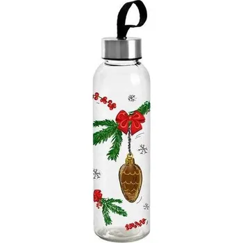 Láhev Toro Skleněná láhev Detox Xmas, 500 ml, mix barev