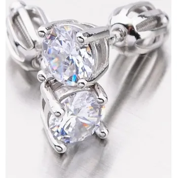 Náušnice Dámské náušnice stříbro 925 zirkon na šroubky UCST-121677S