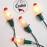 Vánoční osvětlení 7,7m SNĚHULÁK bílá 12ks žárovek stálesvítící 20V/0,1A, Exihand 162113