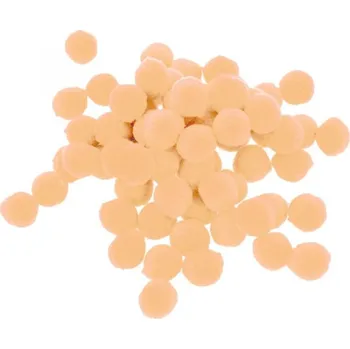 Bambulky plyšové velké Lososové 2 cm, 20 ks