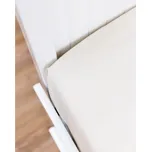 Protiroztočový povlak / prostěradlo na matraci se zipem Nanobavlna® – režná biobavlna - NanoSPACE 140 x 200 x 20 cm