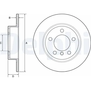 Brzdový kotouč Brzdový kotouč DELPHI BG4561C