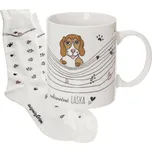 Hrnek s ponožkami NEKONEČNÁ LÁSKA 0,35 l pes