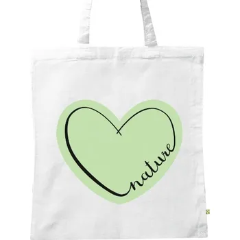BIO plátěná taška s potiskem Love nature