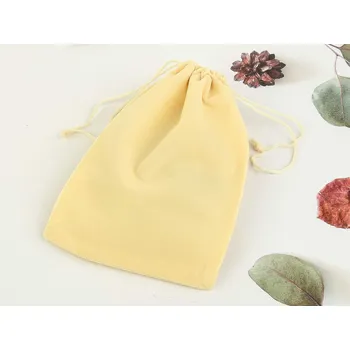 Dárková krabička Sametový dárkový sáček přírodní 17 x 11,5cm