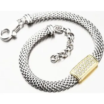 Šperk Dámský náramek stříbro 925 stříbra pro ženy B1400748-1304-SLX délka 17 cm