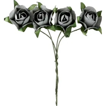 Party dekorace Šedivá růžička