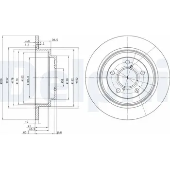 Brzdový kotouč Brzdový kotouč DELPHI BG2826