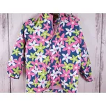 Dívčí bunda KUGO barevná květovaná zateplená flísem s kapucí velikost oblečení - děti: 116