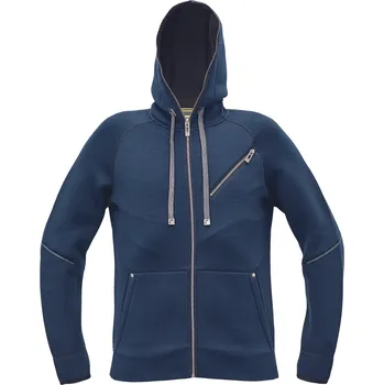 Pánská mikina NEURUM mikina s kapucí navy tm.modrá - v. 4XL