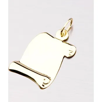 Přívěsek Dámský přívěsek žluté zlato 585 destička - pergamen 322-1252