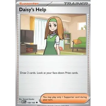 Volný čas Pokémon MEW 158/165 Daisy's Help - 151 Stav: Near Mint, Verze: NORMAL