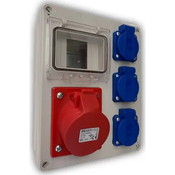 Rozvaděč 63510.30100 zásuvková kombinace osazená ELEKTRIUM