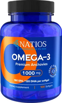 Přírodní produkt Natios Omega-3 Premium Anchovies 1000 mg 100 cps.
